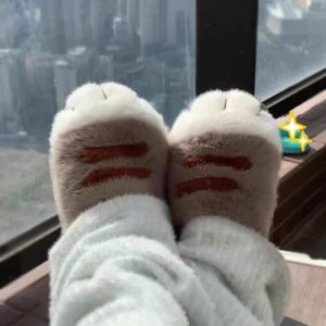 Kitty Claw Furry Slippers