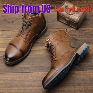 Men’s Retro Leather Boots